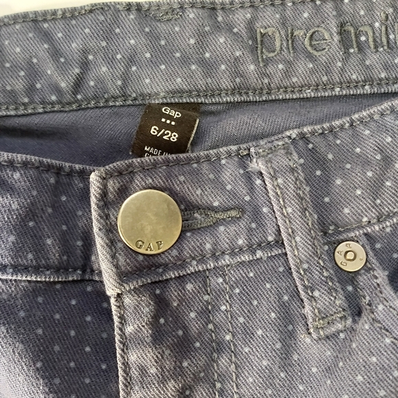 Gap premium jeggings polka dots, size- 6/8 - Picture 7 of 8